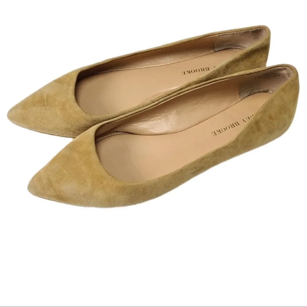 Audrey Brooke Women's Leather Pointed Toe Flats Size 10 - Picture 1 of 7